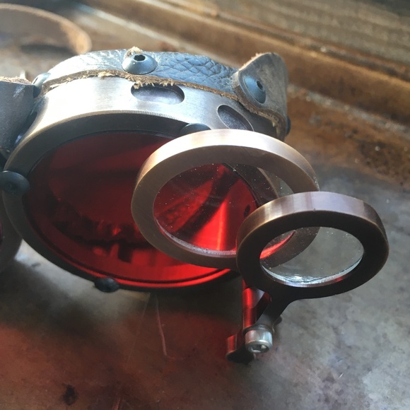 Steampunk Burning Man Aviator Inspector Goggles Cosplay Dystopian - Picture 4 of 14